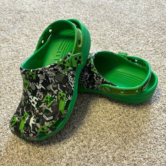 Minecraft green crocs size 3 - Picture 5 of 5